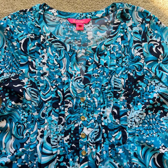 Lilly Pulitzer Blue Dress - Size Small - Picture 6 of 13